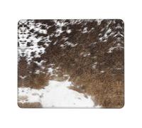 Mouse Pad Primitive Rustic Western Country Cowhide Brown Mouse Pad Wear Resistant Gaming Mousepad Improves Speed And Precision For Work Desk Laptop 25X30Cm