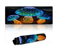 Mouse Pad Psychedelic Mushroom Forest Waterproof Mousepad 30x80cm Keyboard Desk Mat Smooth SurfaceHigh AccuracyFast-MovingAnti-ScratchNon-Slip Base