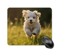 Mouse Pad, Puppy Crossing The Grass Comfortable Mouse Mat Multifunctional Gaming Mousepad For Home Office Computer 25X30Cm