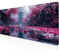 Mouse Pad Purple Gaming Mouse Pad Architecture Large Desk Mat 1000x400x3mm,Work From Home Essentials Non-Slip Rubber Base Special Textured Water-Resistant Surface Wear-Resistant For Laptop Y1-784