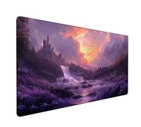 Mouse Pad Purple Gaming Mouse Pad Fall Large Size Desk Mat 700x400x3mm,Extended Waterproof Mousepad,Non-Slip Base-Smooth Cloth Surface,Improved Precision and Speed for Home Office Gaming Room XZ-890