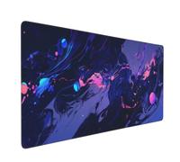 Mouse Pad Purple Mouse Mat Marble Extra Large Desk Mat 35.4x15.7inch,Large XL Mousepad Non-Slip Rubber Base,Office Desk Mousemat Stitched Edges Accessories for Office Decor,Gifts for Women 0E-950