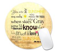 Mouse Pad Quotes About The Love Personality Design Mousepad Non-Slip Rubber Base Round Mouse Mat