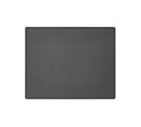 Mouse Pad Real Leather Anthracite Grey - Square Corners and Perimeter Stitching