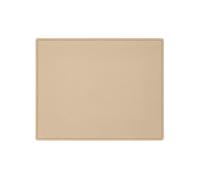 Mouse Pad Real Leather Beige - Square Corners and Perimeter Stitching