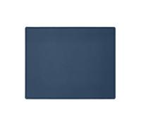 Mouse Pad Real Leather Blue - Square Corners and Perimeter Stitching