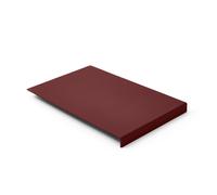 Mouse Pad Real Leather Burgundy Red - Steel Structure with Edge Protector