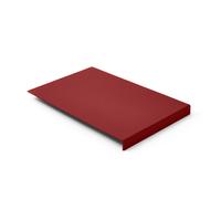 Mouse Pad Real Leather Ferrari Red - Steel Structure with Edge Protector