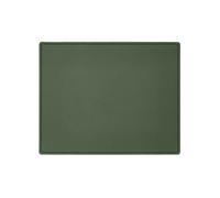 Mouse Pad Real Leather Green - Square Corners and Perimeter Stitching