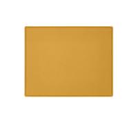 Mouse Pad Real Leather Yellow - Square Corners and Perimeter Stitching