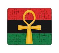 Mouse Pad Red And Green Ankh Egyptian Gods Symbol Mouse Pad Soft Mice Mat Waterproof For Home Office Laptop 25X30Cm