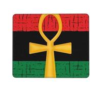 Mouse Pad Red And Green Ankh Egyptian Gods Symbol Waterproof Gaming Mousepad Wear Resistant Desk Pad For Home Work Office 25X30Cm
