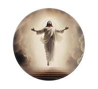 Mouse Pad Resurrection Of Jesus 2 Mousemat With Stitched Edges Desk Mat Small Mousepad For Studying Office Pc 20X20 Cm