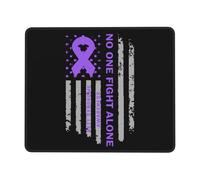 Mouse Pad Rett Syndrome Awareness America Flag Purple Ribbon Desk Mat Comfort Mousepad Durable Mouse Mats For Home Computers Work 25X30CM