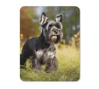 Mouse Pad, Schnauzer Dog On The Grass Comfortable Gaming Mousepad Professional Mouse Mat For Work Home Game 25X30Cm