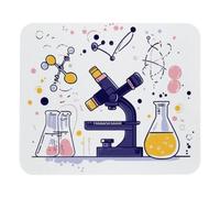 Mouse Pad Science biology chemical experiment lab (2) Mouse Mat Design, Non-Slip Rubber Base Computer Mouse Pads for Wireless Mouse