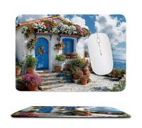 Mouse Pad Sea View Cabin Small Mouse Mat 50x25 cm with Stitched Edge, Waterproof Mousepad Smooth Surface Premium-Textured Mousepad with Non-Slip Rubber Base, for PC Laptop Office small Desk Mat uk-304