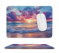 Mouse Pad Sea View Small Mouse Mat 50x25 cm with Stitched Edge, Waterproof Mousepad Smooth Surface Premium-Textured Mousepad with Non-Slip Rubber Base, for PC Laptop Office&Home small Desk Mat uk-296