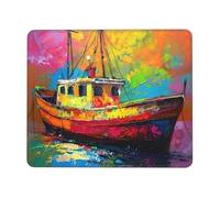 Mouse Pad Ship Small Mouse Mat 24 x 28cm with Non-Slip Rubber Base, Waterproof Mousepad, Gaming Mousemat for Women Kids Men Laptops Keyboard Tray Home Traveling Office Accessories D-151