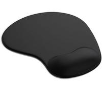 Mouse Pad, SLIP COMFORT MOUSE MAT WITH GEL FOAM, MOUSE MAT REST WRIST SUPPORT FOR PC LAPTOP, EASY CLEANING MOUSEPAD, COMPATIBLE WITH LASER AND OPTICAL MICE (Black)