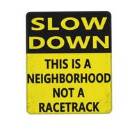 Mouse Pad Slow This Is A Neighborhood Not A Racetrack Humor Jokes Safety Street Slow 25X30Cm Non-Slip Mouse Pads Portable Mousepads For Mice Laptop