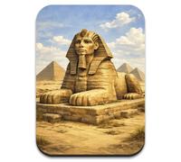Mouse Pad Small - 7 x 5 inch x 2mm - for Travel - Anti Slip Base - Smooth Surface- Comfort and Precision - Cool, Cute and Funny Desk Accessories - Office Decor - Nano (THE Great Sphinx)
