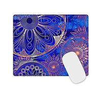 Mouse Pad Small Mousepad with Stitched Edge, ToLuLu Rectangle Gaming Mouse Mat Customized Art Non Slip Rubber Mini Cute Mouse Pads for Computer, Laptop Office Home School,Mandala