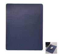 Mouse Pad Small, Slim Mouse Mat, Gaming Mousepad, Portable Fabric Style Vegan Leather Pad with Non-Slip Base, Compatible with Laser and Optical Mice, For Home and Office Use, 26 x 21 cm (Dark Blue)