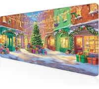 Mouse Pad Small Town Gaming Mouse Pad Christmas Large Desk Mat 1000x400x3mm,Work from Home Essentials Non-Slip Rubber Base Special Textured Water-Resistant Surface Wear-Resistant for Laptop Y1-637