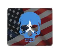 Mouse Pad Somalia Flag Skeleton Somalia Flag Skull Mouse Mats Soft Mousepad Comfort Desk Mat For Office Work Computers 25X30CM