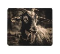 Mouse Pad Square Cute Mouse Pads for Wireless Black and White Goat Mouse Mat with Non-Slip Rubber Base Washable Computer Mousepads Small Mouse pad for Home Office Gaming Working Desk Decor 7 x 8.6 in