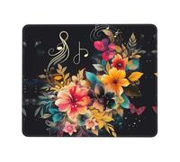 Mouse Pad Square Cute Mouse Pads for Wireless Colorful Flowers Mouse Mat with Non-Slip Rubber Base Washable Computer Mousepads Small Mouse pad for Home Office Gaming Working Desk Decor 8.3 x 10.3 in
