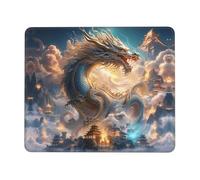 Mouse Pad Square Cute Mouse Pads for Wireless Golden Retriever Mouse Mat with Non-Slip Rubber Base Washable Computer Mousepads Small Mouse pad for Home