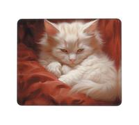 Mouse Pad Square Cute Mouse Pads for Wireless Hazy Cat Mouse Mat with Non-Slip Rubber Base Washable Computer Mousepads Small Mouse pad for Home Office Gaming Working Desk Decor 8.3 x 10.3 in