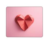 Mouse Pad Square Cute Mouse Pads for Wireless Paper Heart Mouse Mat with Non-Slip Rubber Base Washable Computer Mousepads Small Mouse pad for Home Office Gaming Working Desk Decor 8.3 x 10.3 in