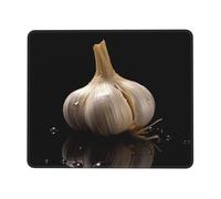 Mouse Pad Square Cute Mouse Pads for Wireless Raw Garlic Mouse Mat with Non-Slip Rubber Base Washable Computer Mousepads Small Mouse pad for Home Office Gaming Working Desk Decor 8.3 x 10.3 in