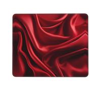 Mouse Pad Square Cute Mouse Pads for Wireless Red Satin Mouse Mat with Non-Slip Rubber Base Washable Computer Mousepads Small Mouse pad for Home Office Gaming Working Desk Decor 10 x 12 inch