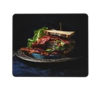 Mouse Pad Square Cute Mouse Pads for Wireless Sandwich Mouse Mat with Non-Slip Rubber Base Washable Computer Mousepads Small Mouse pad for Home Office Gaming Working Desk Decor 8.3 x 10.3 in