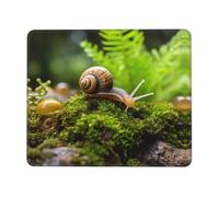 Mouse Pad Square Cute Mouse Pads for Wireless Snail Crawling Mouse Mat with Non-Slip Rubber Base Washable Computer Mousepads Small Mouse pad for Home Office Gaming Working Desk Decor 7 x 8.6 in