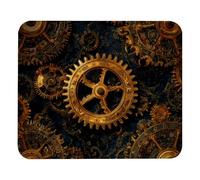 Mouse Pad Steampunk Gears background (3) Mouse Mat Design, Non-Slip Rubber Base Computer Mouse Pads for Wireless Mouse