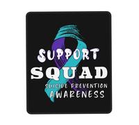 Mouse Pad Suicide Prevention Awareness Support Squad Desk Mat Non-Slip Mousepad Durable Mouse Mats For Computers Home Work 25X30CM