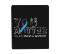 Mouse Pad Suicide Prevention Awareness Vintage Mouse Mats Soft Mousepad Comfort Desk Mat For Office Work Home 25X30CM