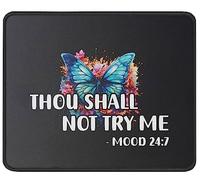 Mouse Pad Thou Shall Not Try Me Mood 24:7 Funny Bestie Sarcastic And Fun Desk Mat Soft Mousepad Durable Mouse Mats For Work Computers Office 25X30CM