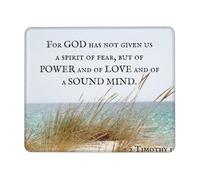 Mouse Pad Timothygod Has Not Given Fear Desktop Mouse Pad for Laptop