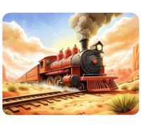 Mouse Pad Train Mouse Mat 11.4x9.4in Desk Mat Office Accessories Improves Speed and Accuracy Mousepad Stitched Edges and Anti Slip Rubber Base for Esport, Gaming, Gifts, Landscape Desk Pad, Model498