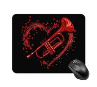 Mouse Pad, Trumpet Lover Multifunctional Mousepads Washable Mouse Mat For Gamer Laptop Computer 25X30Cm