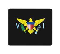 Mouse Pad U.S. Virgin Islands National Flag Waterproof Table Pad Wear Resistant Mice Mat For Work Home Computer 10X12In
