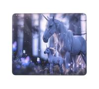 Mouse Pad Unicorn Small Mouse Mat 30 x 25cm with Non-Slip Rubber Base, Waterproof Mousepad, Gaming Mousemat for Women Kids Men Laptops Keyboard Tray Home Traveling Office Accessories D-234