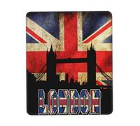 Mouse Pad Union Jack British Flag London Bridge Mouse Mats Non-Slip Mousepad Comfort Desk Mat For Computers Home Office 25X30CM