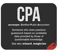 Mouse Pad Unique Accounting Accountants Cpa Certified Public Accountant Cup S Gag Mousepad Comfort Mouse Mats Non-Slip Desk Mat For Home Office Work 25X30CM